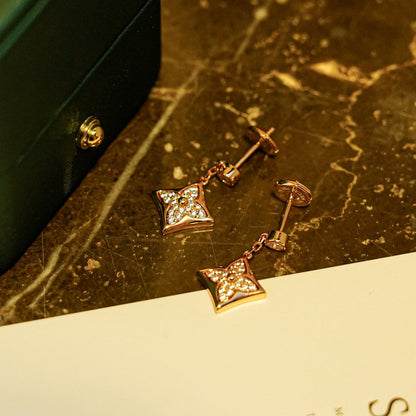 [Clara Jewels]STAR DIAMONDS EARRINGS GOLD