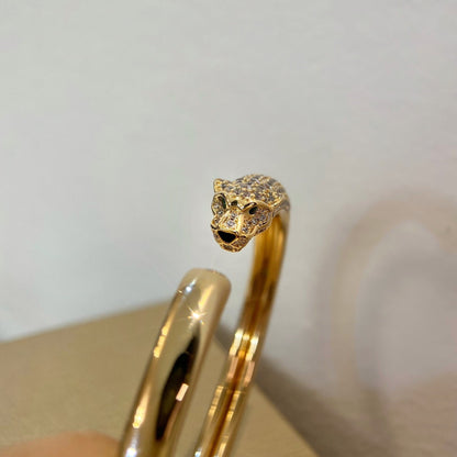 [Clara Jewels]PANTHERE GOLD DIAMOND OPEN BRACELET