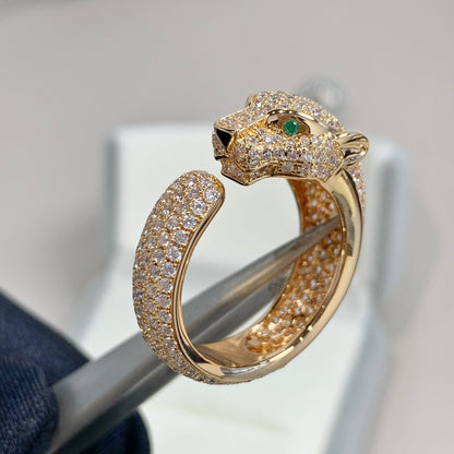 [Clara Jewels]PANTHERE PINK GOLD DIAMOND RING