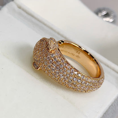 [Clara Jewels]PANTHERE PINK GOLD DIAMOND RING