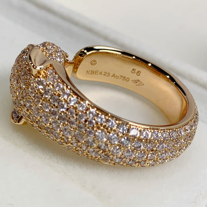 [Clara Jewels]PANTHERE PINK GOLD DIAMOND RING