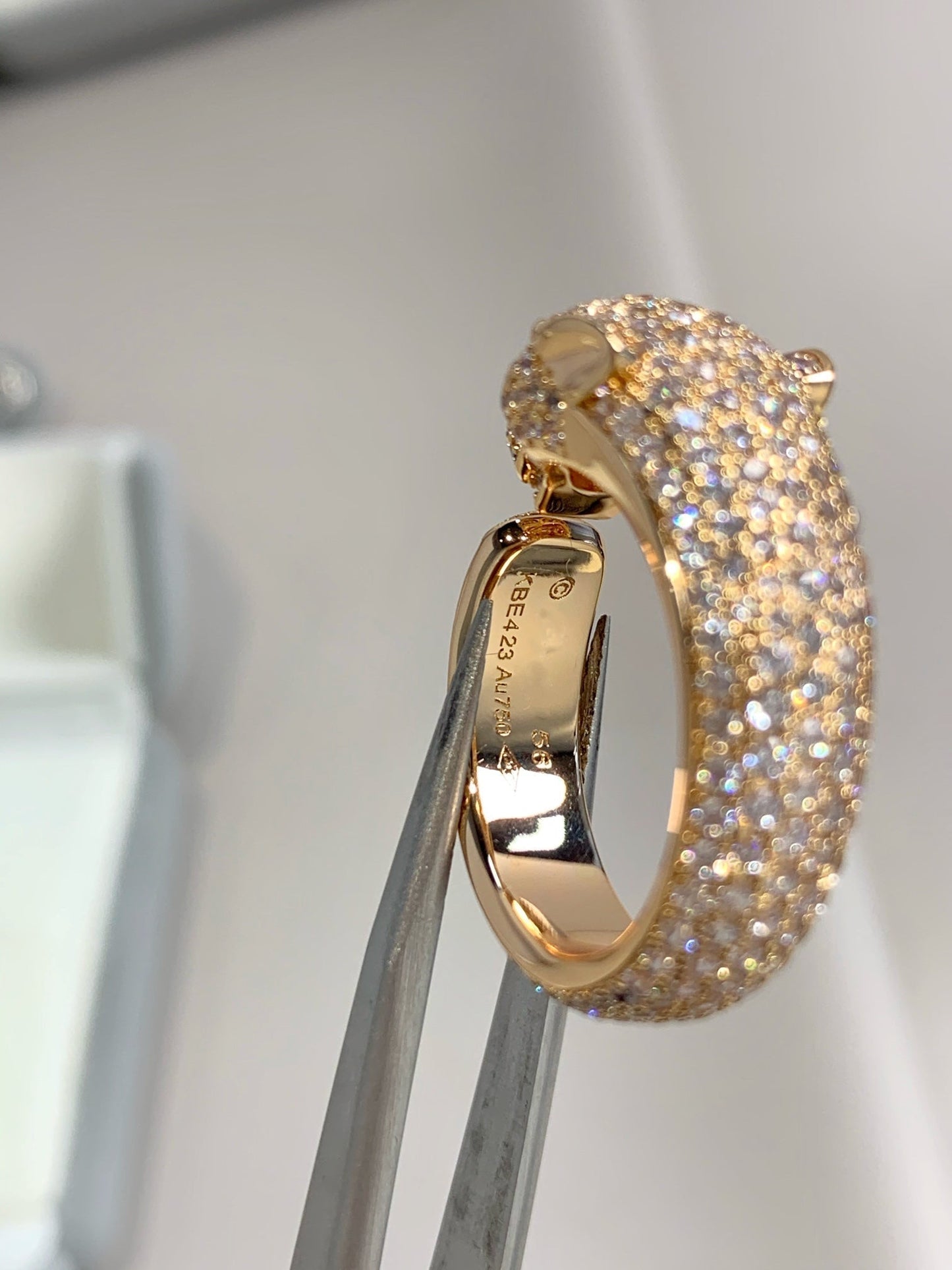 [Clara Jewels]PANTHERE PINK GOLD DIAMOND RING