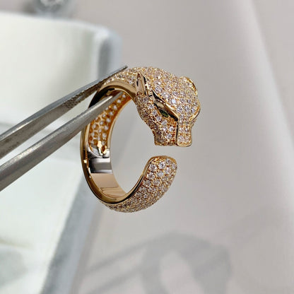 [Clara Jewels]PANTHERE PINK GOLD DIAMOND RING