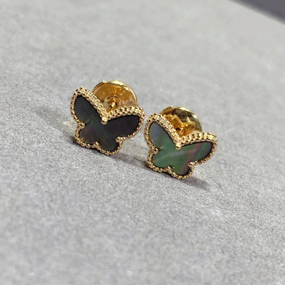 [Clara Jewels]BUTTERFLY DARK MOP  EARRINGS