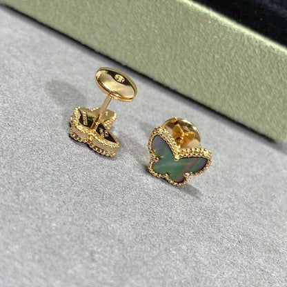 [Clara Jewels]BUTTERFLY DARK MOP  EARRINGS