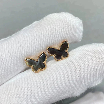 [Clara Jewels]BUTTERFLY DARK MOP  EARRINGS