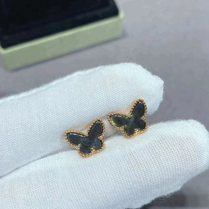[Clara Jewels]BUTTERFLY DARK MOP  EARRINGS