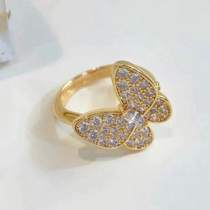 [Clara Jewels]BUTTERFLY DIAMOND RING
