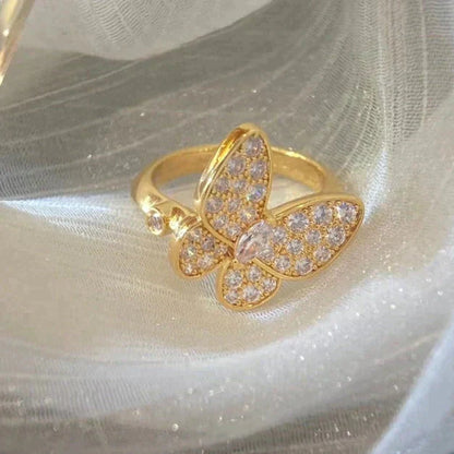 [Clara Jewels]BUTTERFLY DIAMOND RING