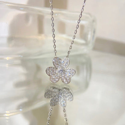 [Clara Jewels]FLOWER DIAMOND NECKLACE
