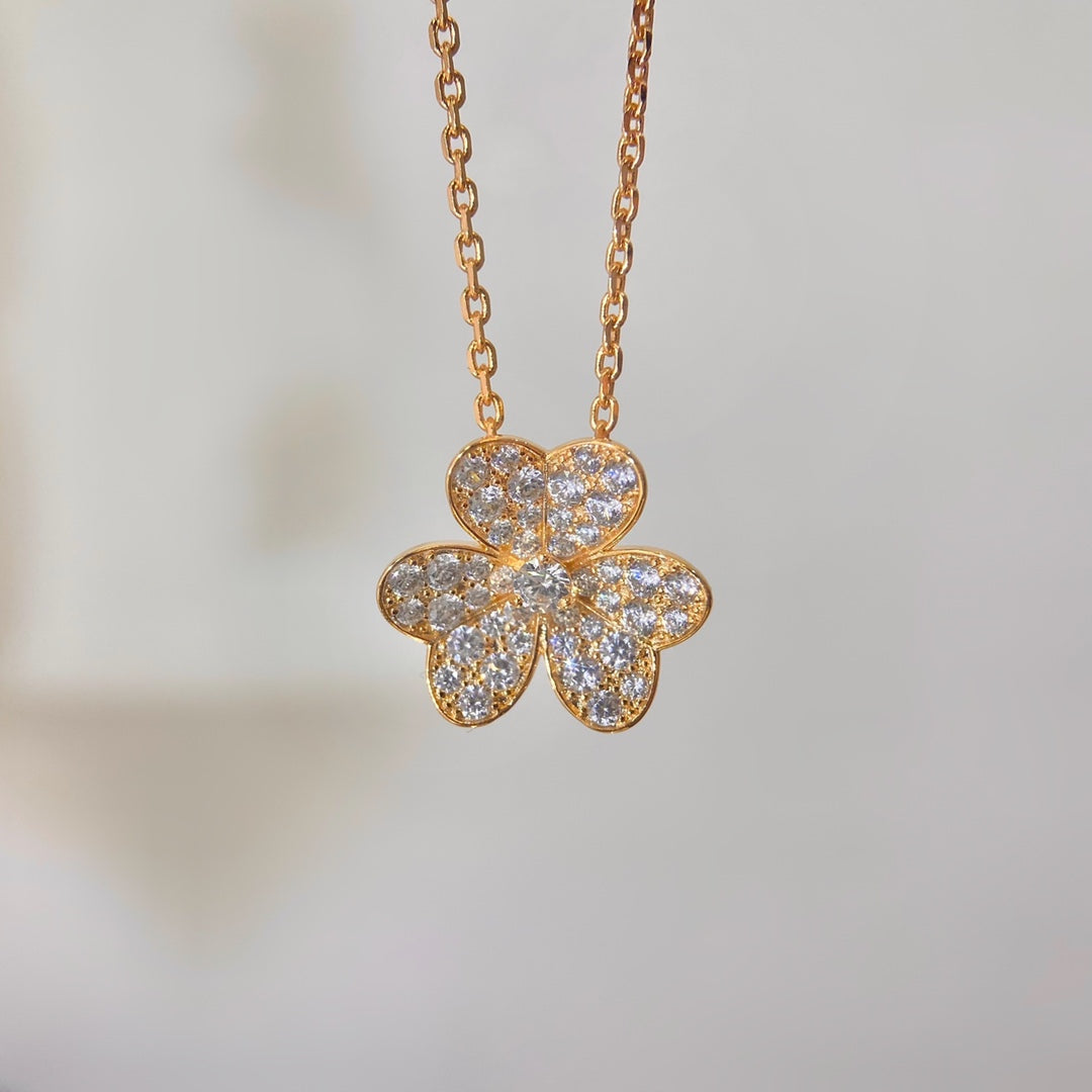 [Clara Jewels]FLOWER DIAMOND NECKLACE