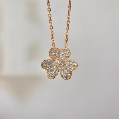 [Clara Jewels]FLOWER DIAMOND NECKLACE