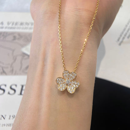 [Clara Jewels]FLOWER DIAMOND NECKLACE