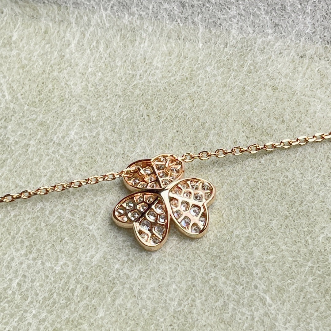 [Clara Jewels]FLOWER DIAMOND NECKLACE