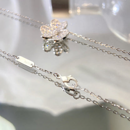 [Clara Jewels]FLOWER DIAMOND NECKLACE