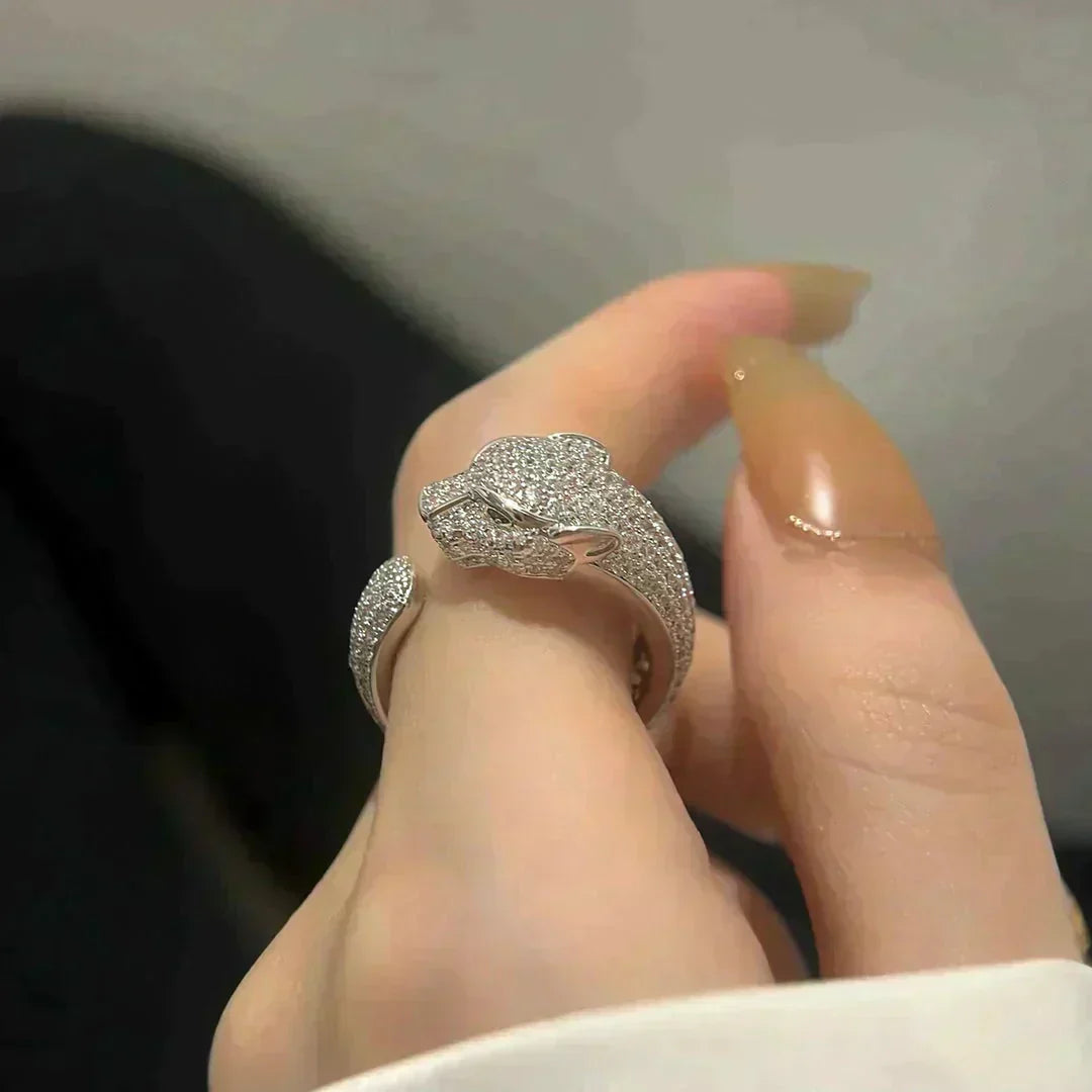 [Clara Jewels]PANTHERE 5.5MM ALL DIAMOND RING