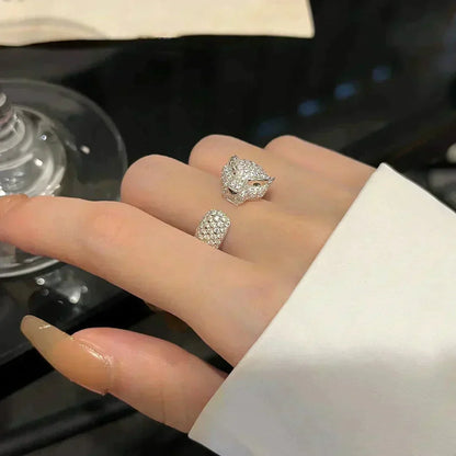 [Clara Jewels]PANTHERE 5.5MM ALL DIAMOND RING
