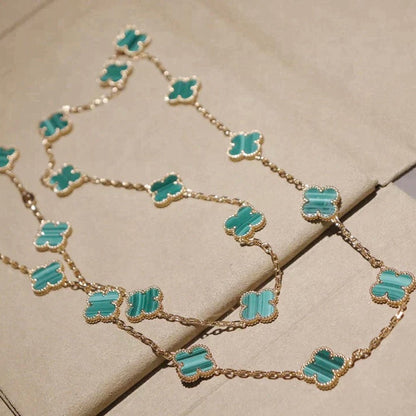 [Clara Jewels]CLOVER 20 MOTIFS MALACHITE GOLD