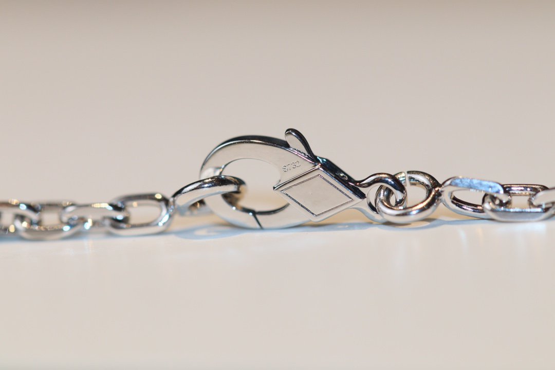[Clara Jewels]CLOVER 20 MOTIFS ONYX DIAMOND SILVER