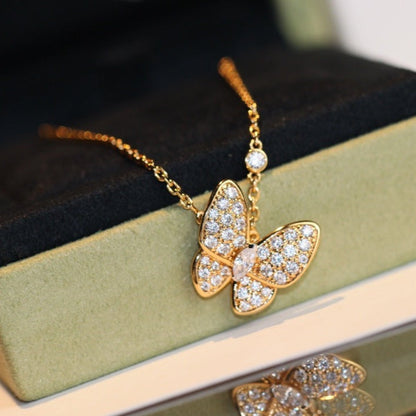 [Clara Jewels]BUTTERFLY DIAMOND NECKLACE