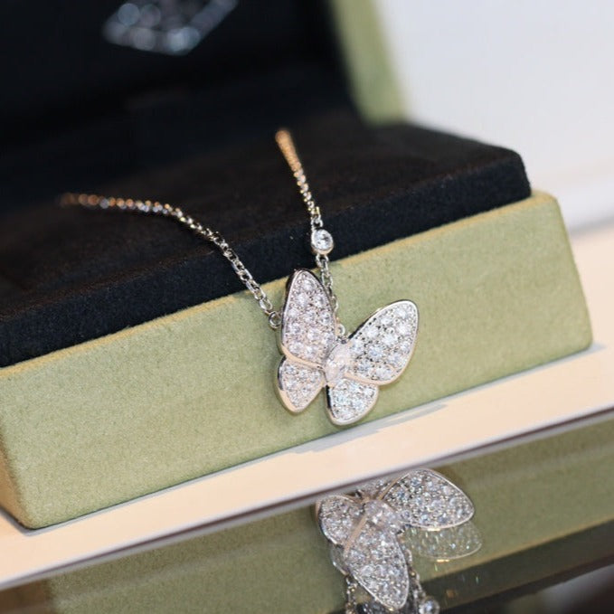 [Clara Jewels]BUTTERFLY DIAMOND NECKLACE