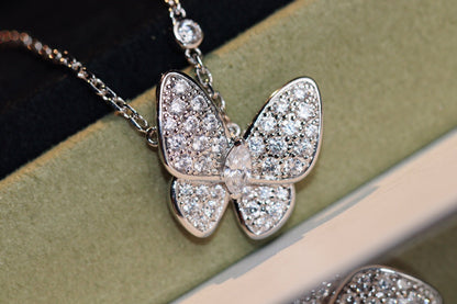 [Clara Jewels]BUTTERFLY DIAMOND NECKLACE