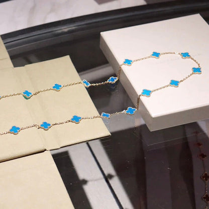 [Clara Jewels]CLOVER 20 MOTIFS TURQUOISE GOLD
