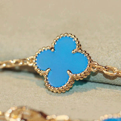 [Clara Jewels]CLOVER 20 MOTIFS TURQUOISE GOLD