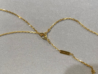 [Clara Jewels]CLOVER 25MM NECKLACE GOLD CARNELIAN