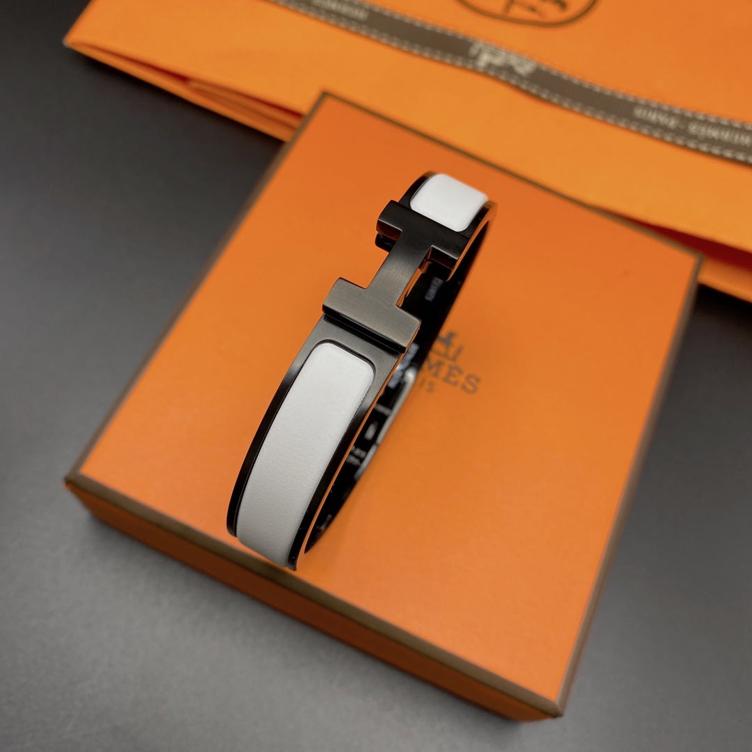 [Clara Jewels]H BRACELET 12MM BLACK WHITE CERAMIC
