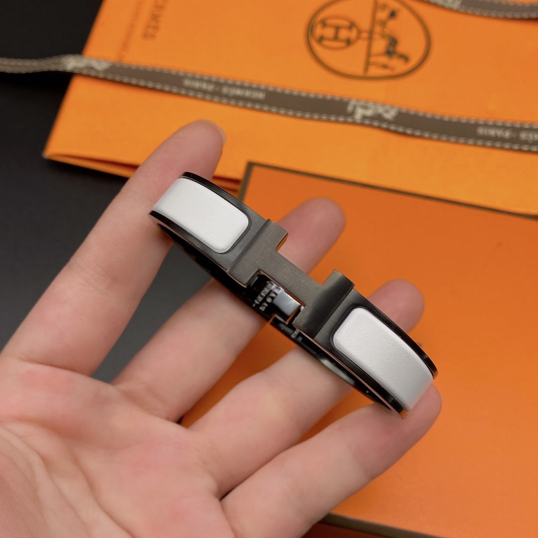 [Clara Jewels]H BRACELET 12MM BLACK WHITE CERAMIC
