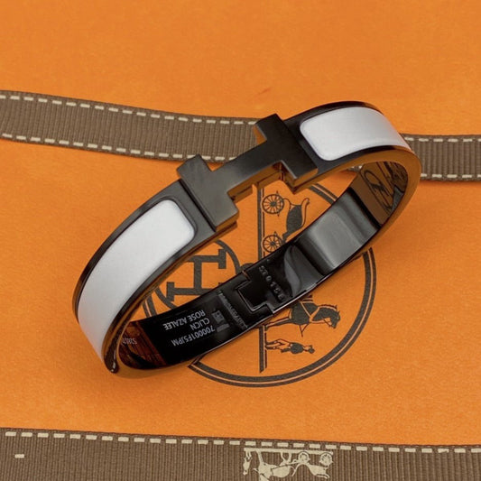 [Clara Jewels]H BRACELET 12MM BLACK WHITE CERAMIC