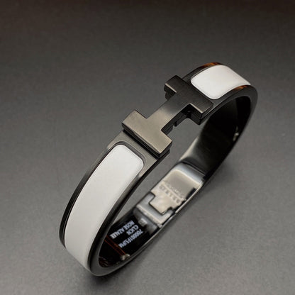 [Clara Jewels]H BRACELET 12MM BLACK WHITE CERAMIC