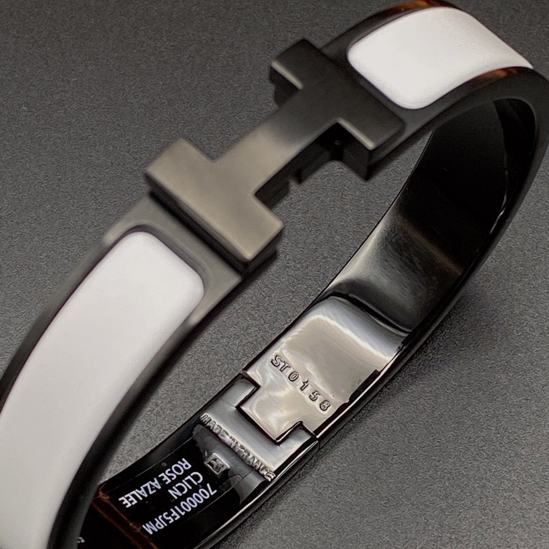 [Clara Jewels]H BRACELET 12MM BLACK WHITE CERAMIC