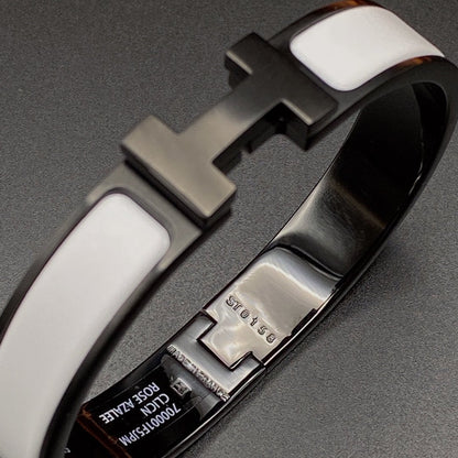 [Clara Jewels]H BRACELET 12MM BLACK WHITE CERAMIC
