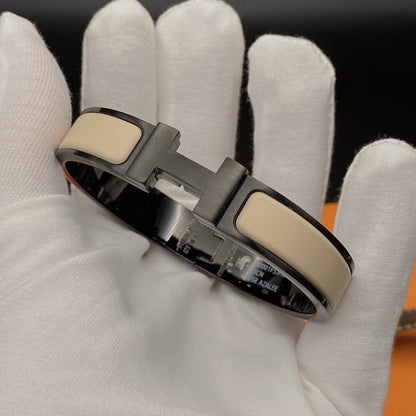 [Clara Jewels]H BRACELET 12MM BLACK BEIGE CERAMIC