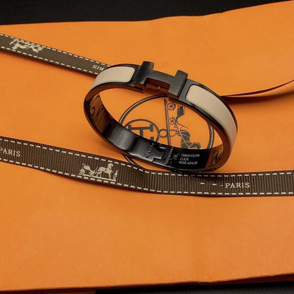 [Clara Jewels]H BRACELET 12MM BLACK BEIGE CERAMIC