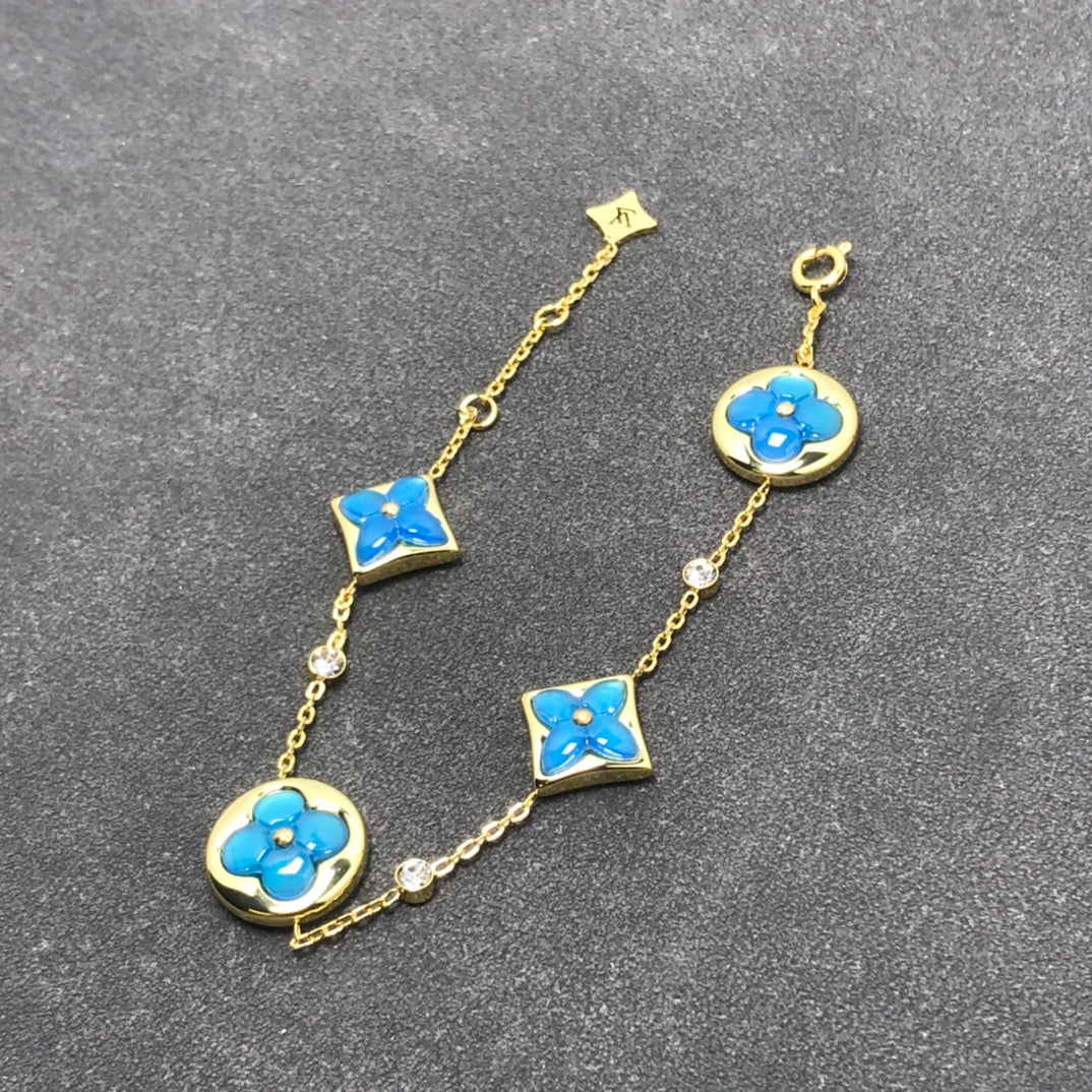 [Clara Jewels]STAR AND SUN TURQUOISE 4 MOTIFS 3 DIAMONDS