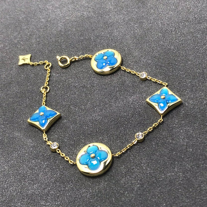 [Clara Jewels]STAR AND SUN TURQUOISE 4 MOTIFS 3 DIAMONDS
