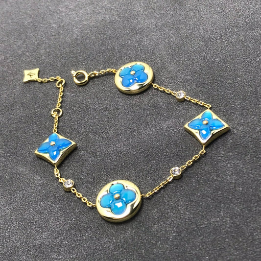 [Clara Jewels]STAR AND SUN TURQUOISE 4 MOTIFS 3 DIAMONDS