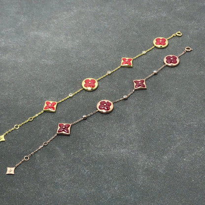 [Clara Jewels]STAR AND SUN CARNELIAN 4 MOTIFS 3 DIAMONDS
