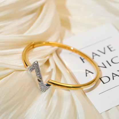 [Clara Jewels]VOLTE UPSITE DOWN GOLD DIAMOND BRACELET