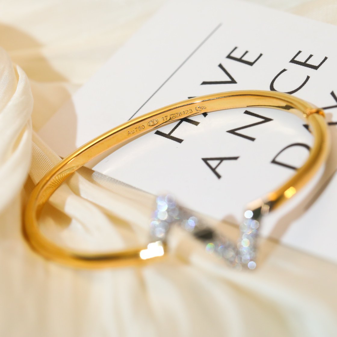 [Clara Jewels]VOLTE UPSITE DOWN GOLD DIAMOND BRACELET