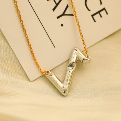 [Clara Jewels]VOLT SILVER DIAMOND PEDANT NECKLACE