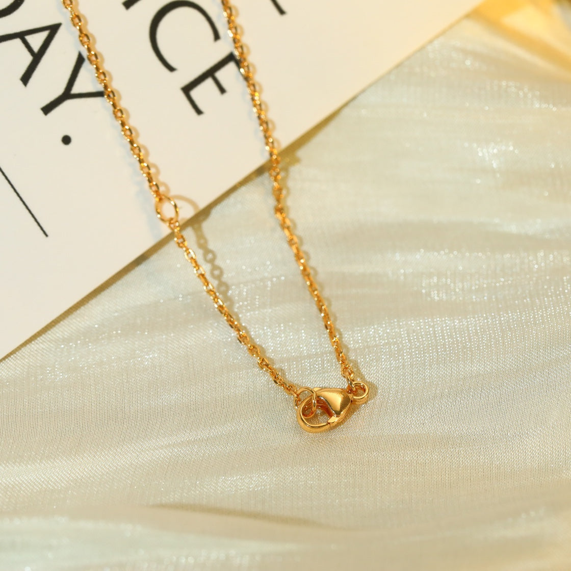 [Clara Jewels]VOLT SILVER DIAMOND PEDANT NECKLACE