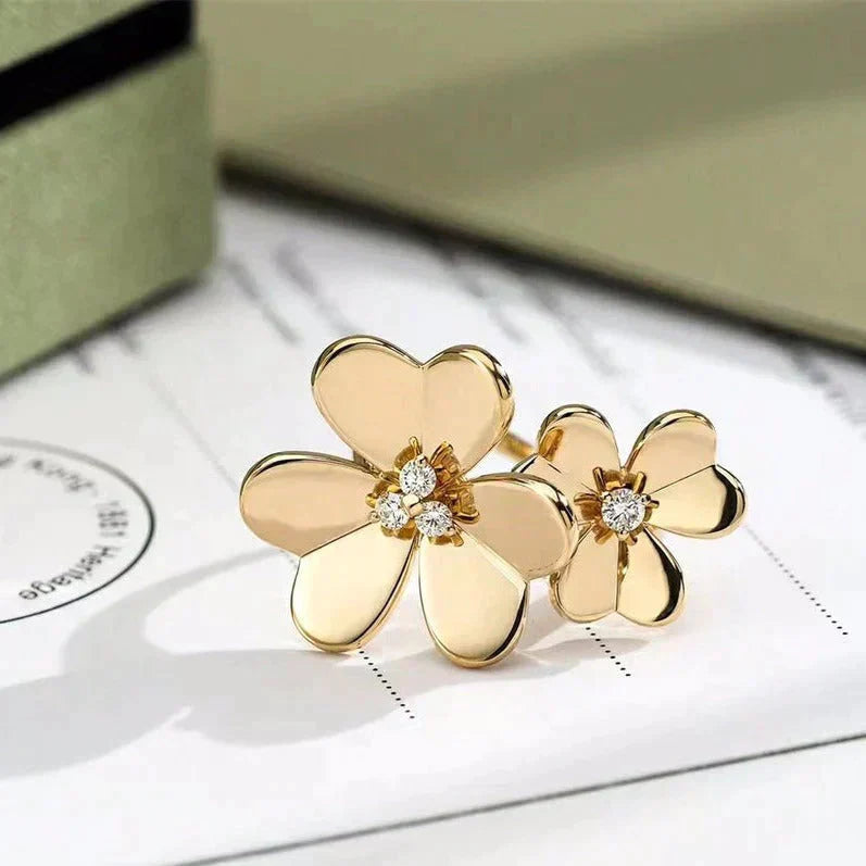 [Clara Jewels]CLOVER COMOS GOLD DIAMOND RING