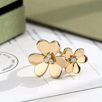 [Clara Jewels]CLOVER COMOS GOLD DIAMOND RING