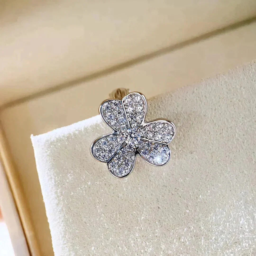 [Clara Jewels]CLOVER COMOS DIAMOND EARRINGS SILVER