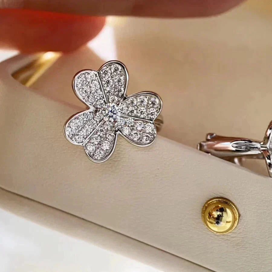 [Clara Jewels]CLOVER COMOS DIAMOND EARRINGS SILVER