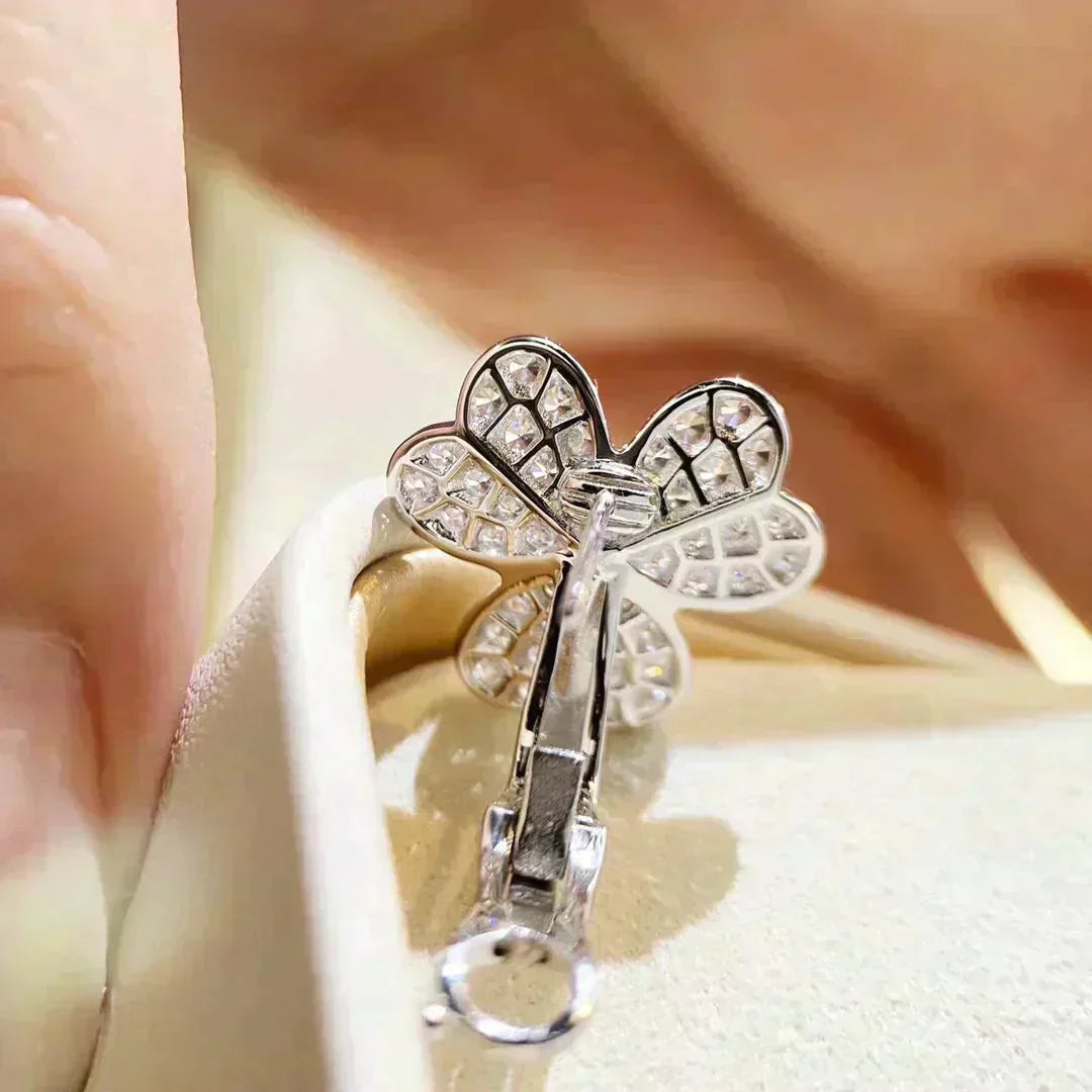 [Clara Jewels]CLOVER COMOS DIAMOND EARRINGS SILVER